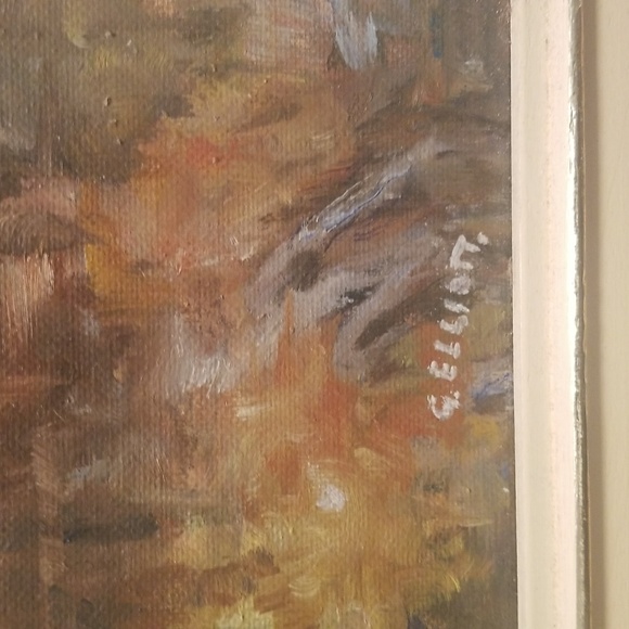 BEAUTIFUL Framed Original oil painting by  George Elliott of Peterborough Ont. - Picture 2 of 2